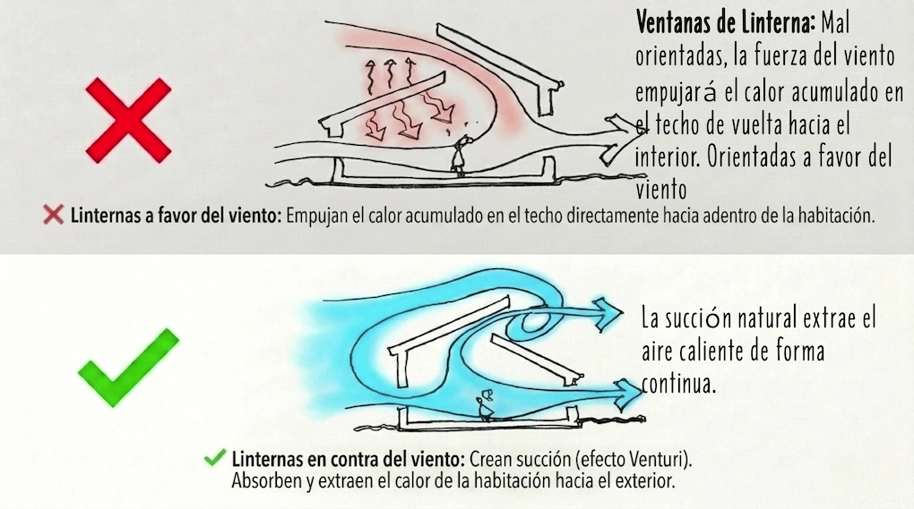 ventilacion pasiva ventanas de linterna
