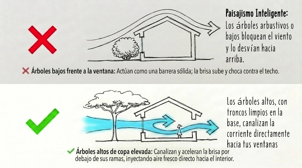 ventilacion pasiva paisajismo inteligente